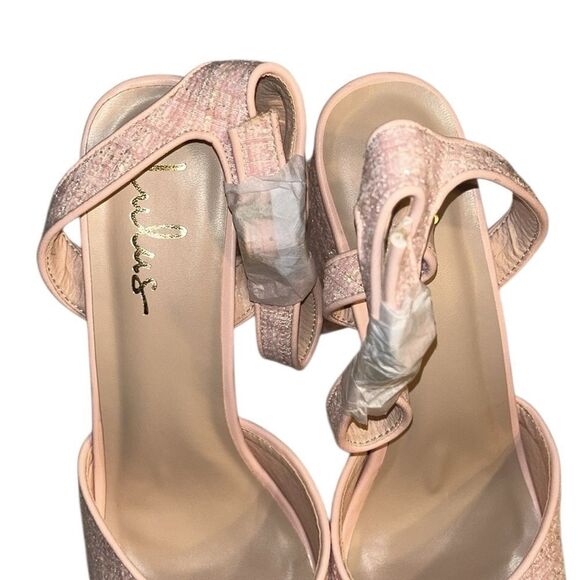 Lulu’s Pink Tweed Sandals(Size 10) - Picture 5 of 10